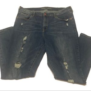 Old Navy Rockstar Mid-Rise Straight Slim Jeans 16